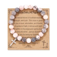 Godmother Gifts, Godmother Proposal Bracelet Godmother Mothers Day Gifts from Godson Goddaughter D0007-Godmother-Pink