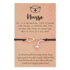 Nurse Gifts for Women, Stethoscope RN Bracelet for Nurse, Nurse Graduation Practitioner Gifts Nurse Gifts Bulk D0008-Nurse