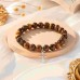 Christian Gifts for Men, Cross Bracelet Religious Gifts for Men D0012-Brown